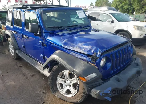 2020 Jeep Wrangler Unlimited Sport S 4X4 из США, поврежденный, VIN 1C4HJXDN3LW149986